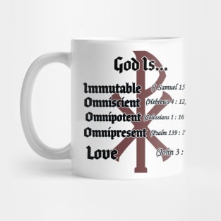 God Is ... Red Chi-Rho Mug